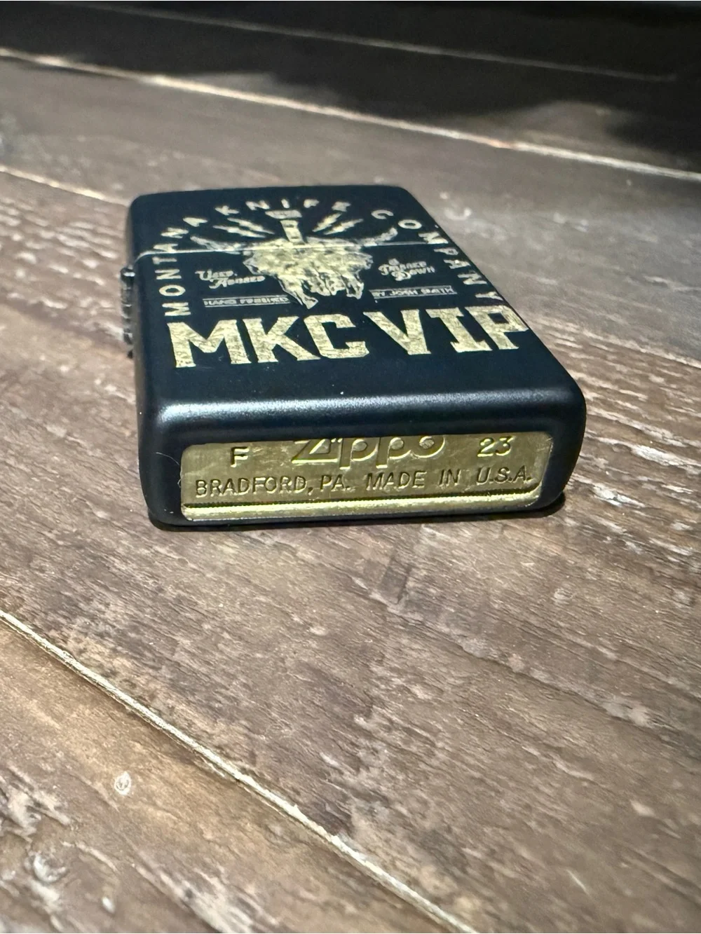 MKC VIP Black and Gold Pocket Lighter - Montana Knife Co.